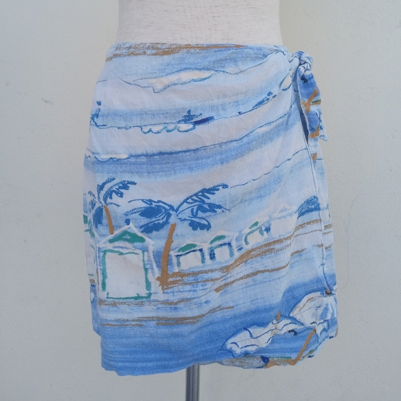 Jams World Skirts Jams World Ocean Waves Mist Wrap Skirt Poshmark